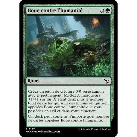 (Foil) Verte - Boue contre l'humanité (C) [MKM]