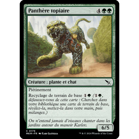 (Foil) Verte - Panthère topiaire (C) [MKM]