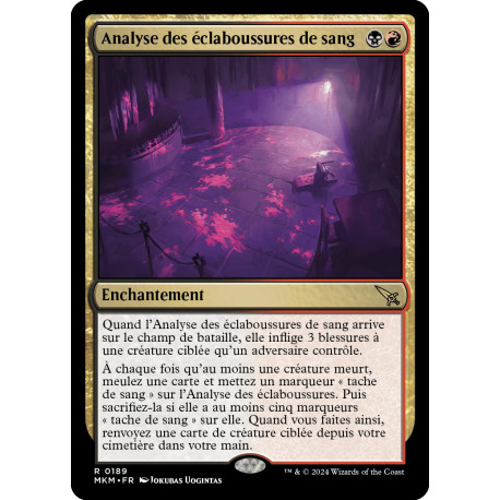 (Foil) Multicolore - Analyse des éclaboussures de sang (R) [MKM]