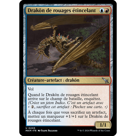 (Foil) Multicolore - Drakôn de rouages étincelant (U) [MKM]