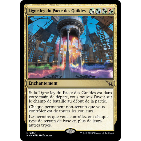 (Foil) Multicolore - Ligne ley du Pacte des Guildes (R) [MKM]