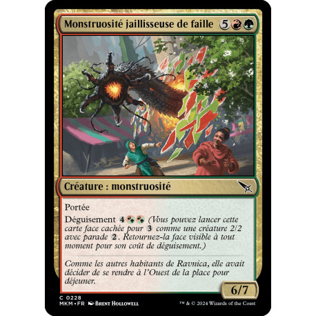 (Foil) Multicolore - Monstruosité jaillisseuse de faille (C) [MKM]