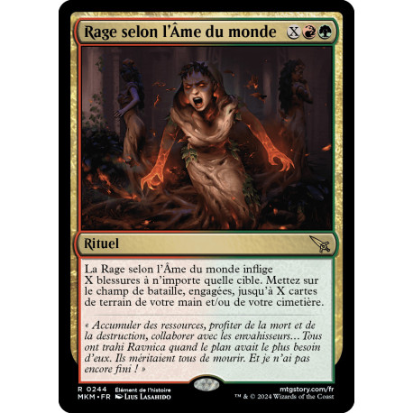(Foil) Multicolore - Rage selon l'Âme du monde (R) [MKM]