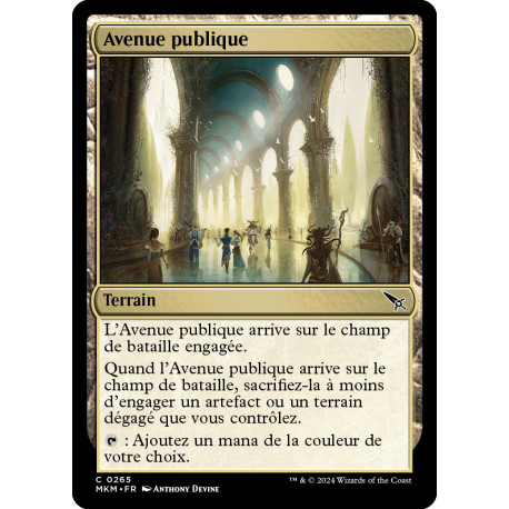 (Foil) Terrain - Avenue publique (C) [MKM]