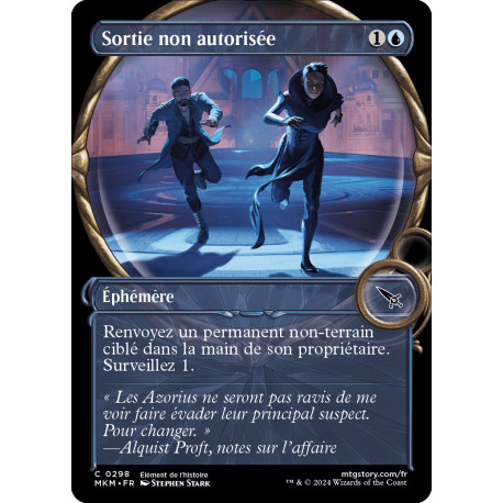 (Foil) Bleue - (SC) Sortie non autorisée (C) [MKM]