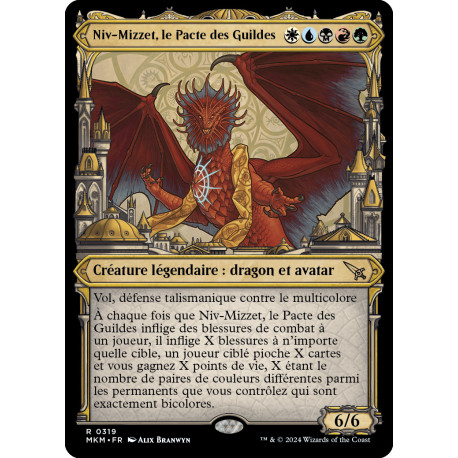 (Foil) Multicolore - (SC) Niv-Mizzet, le Pacte des Guildes (R) [MKM]