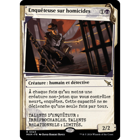 (Foil) Noire - (SCD) Enquêteuse sur homicides (R) [MKM]