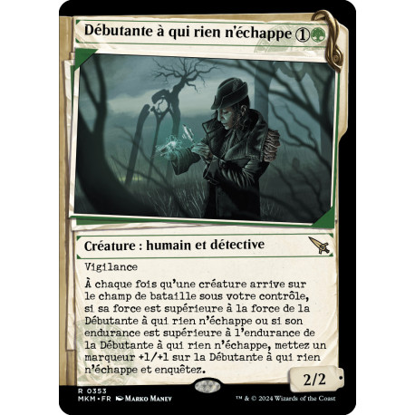 (Foil) Verte - (SCD) Débutante à qui rien n'échappe (R) [MKM]