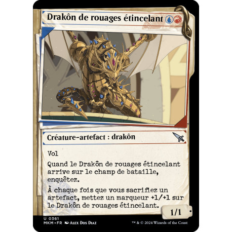 (Foil) Multicolore - (SCD) Drakôn de rouages étincelant (U) [MKM]