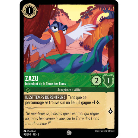 Zazu : Intendant de la Terre des Lions [Les Terres d'Encres]