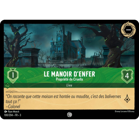 Le Manoir d’Enfer : Propriété de Cruella [Les Terres d'Encres]