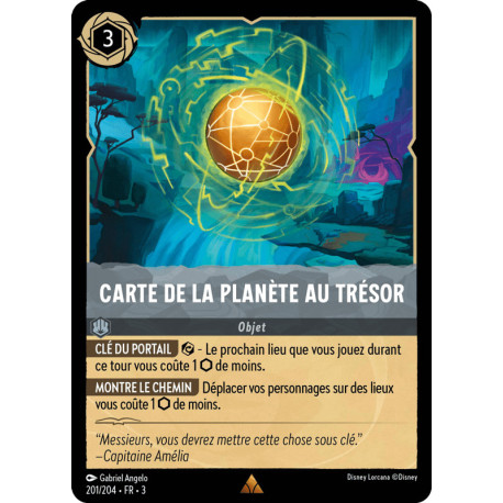 Carte de la Planète au Trésor [Les Terres d'Encres]