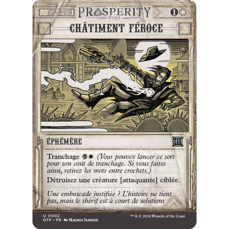 (Foil) Blanche - Châtiment féroce (U) [OTP]