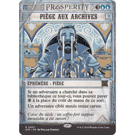 (Foil) Bleue - Piège aux archives (R) [OTP]