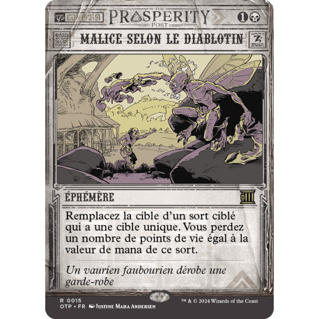 (Foil) Noire - Malice selon le diablotin (R) [OTP]