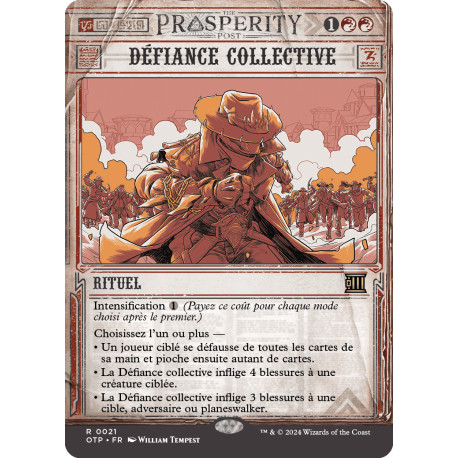 (Foil) Rouge - Défiance collective (R) [OTP]