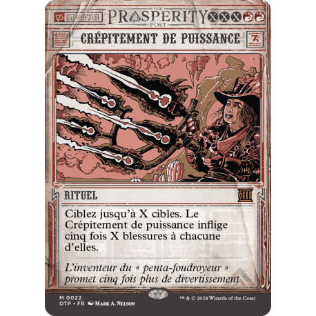 (Foil) Rouge - Crépitement de puissance (M) [OTP]