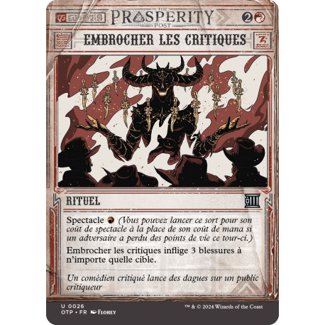 (Foil) Rouge - Embrocher les critiques (U) [OTP]