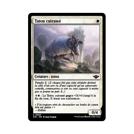 (Foil) Blanche - Tatou cuirassé (C) [OTJ]