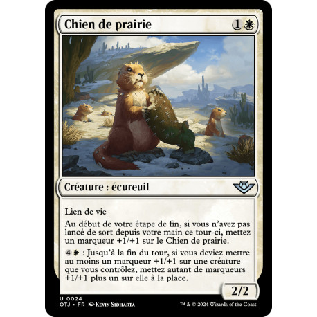 (Foil) Blanche - Chien de prairie (U) [OTJ]