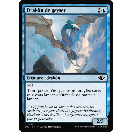 (Foil) Bleue - Drakôn de geyser (C) [OTJ]