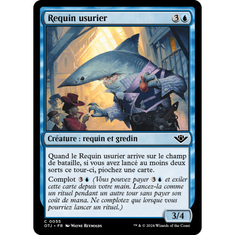 (Foil) Bleue - Requin usurier (C) [OTJ]