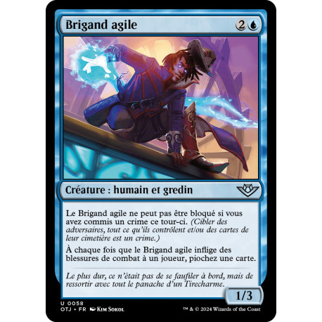 (Foil) Bleue - Brigand agile (U) [OTJ]