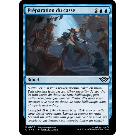 (Foil) Bleue - Préparation du casse (U) [OTJ]