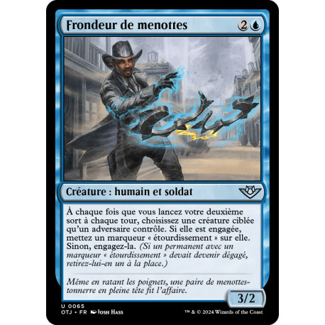 (Foil) Bleue - Frondeur de menottes (U) [OTJ]