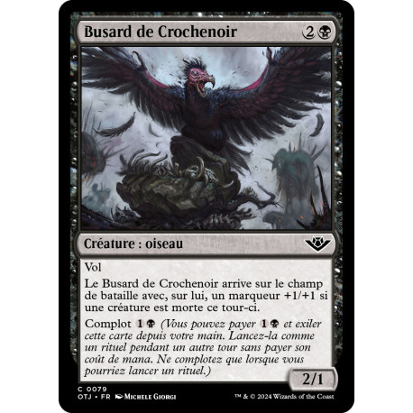 (Foil) Noire - Busard de Crochenoir (C) [OTJ]
