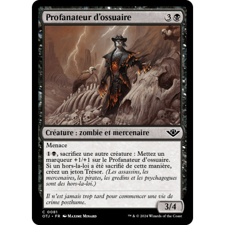 (Foil) Noire - Profanateur d'ossuaire (C) [OTJ]