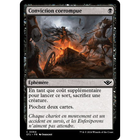 (Foil) Noire - Conviction Corrompue (C) [OTJ]