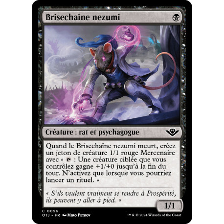 (Foil) Noire - Brisechaîne nezumi (C) [OTJ]