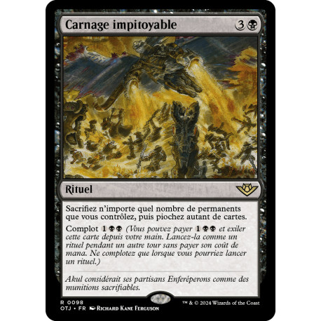 (Foil) Noire - Carnage impitoyable (R) [OTJ]