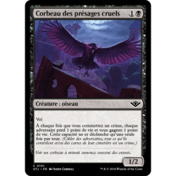 (Foil) Noire - Corbeau des présages cruels (C) [OTJ]