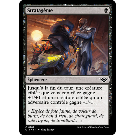 (Foil) Noire - Stratagème (C) [OTJ]