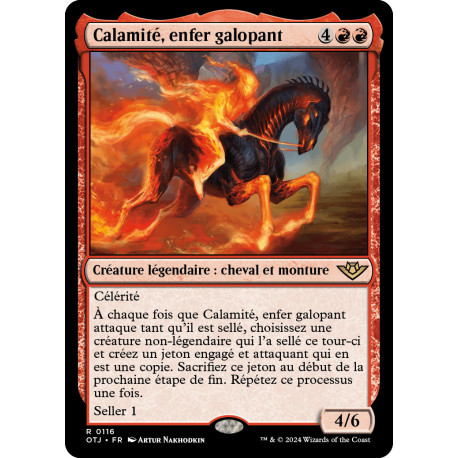 (Foil) Rouge - Calamité, enfer galopant (R) [OTJ]