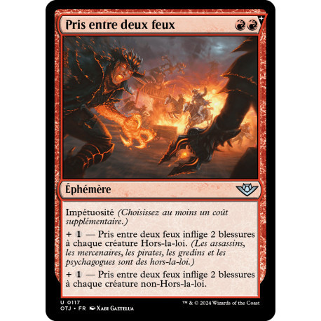 (Foil) Rouge - Pris entre deux feux (U) [OTJ]