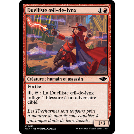 (Foil) Rouge - Duelliste œil-de-lynx (C) [OTJ]
