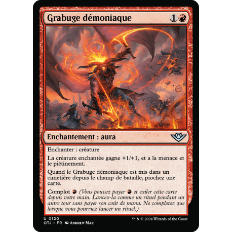 (Foil) Rouge - Grabuge démoniaque (U) [OTJ]