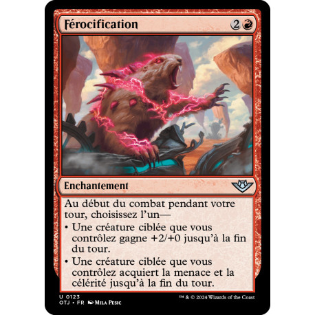 (Foil) Rouge - Férocification (U) [OTJ]