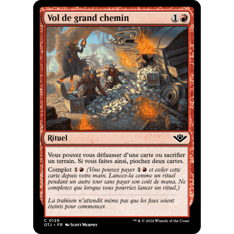 (Foil) Rouge - Vol de grand chemin (C) [OTJ]