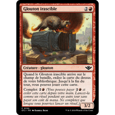 (Foil) Rouge - Glouton irascible (C) [OTJ]