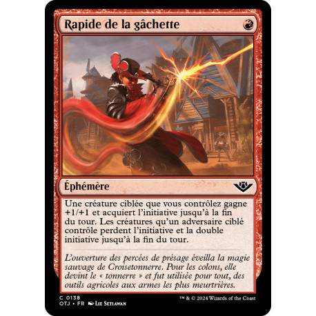 (Foil) Rouge - Rapide de la gâchette (C) [OTJ]