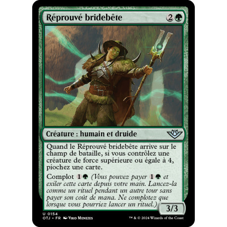 (Foil) Verte - Réprouvé bridebête (U) [OTJ]