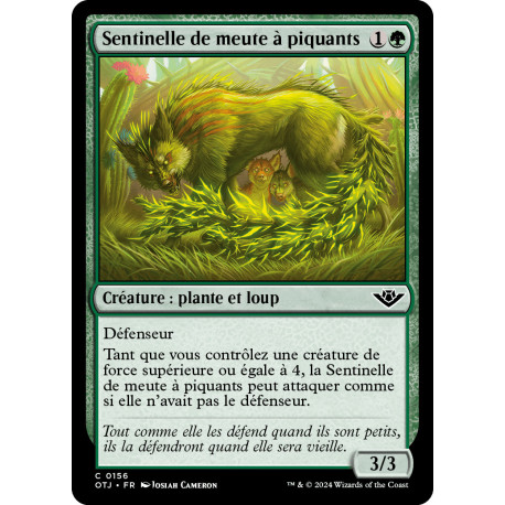 (Foil) Verte - Sentinelle de meute à piquants (C) [OTJ]