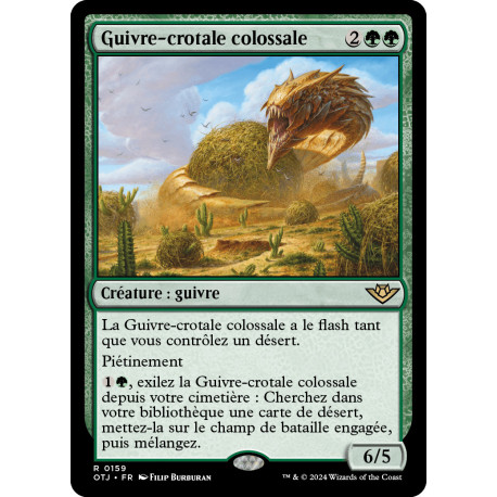(Foil) Verte - Guivre-crotale colossale (R) [OTJ]