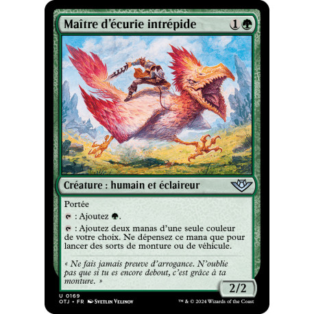 (Foil) Verte - Maître d'écurie intrépide (U) [OTJ]