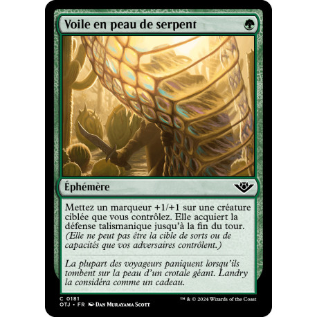 (Foil) Verte - Voile en peau de serpent (C) [OTJ]