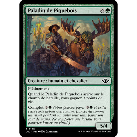 (Foil) Verte - Paladin de Piquebois (C) [OTJ]